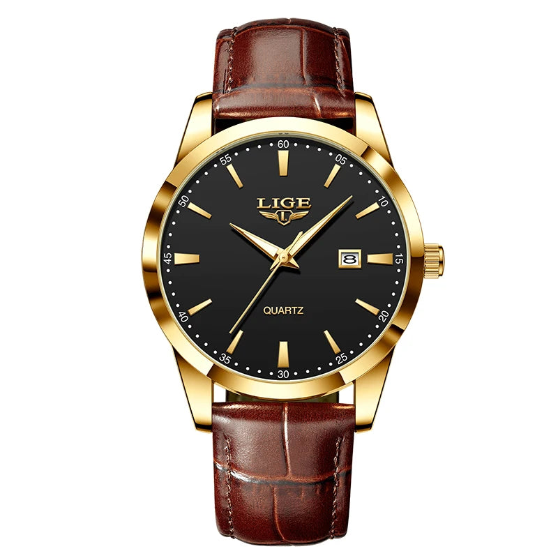 Relógio Vintage LIGE Moonphase