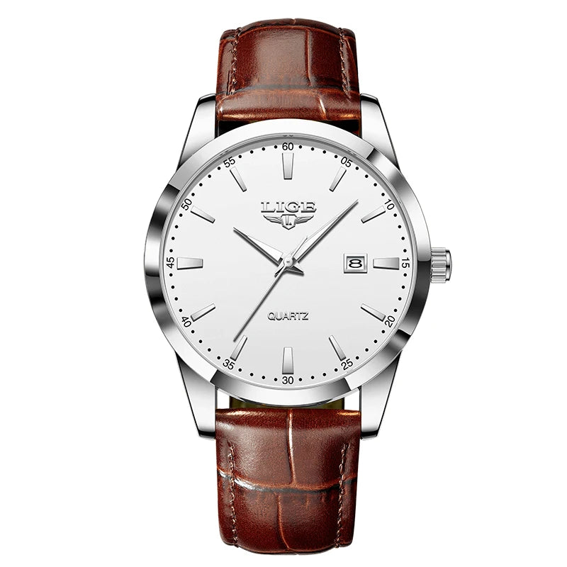 Relógio Vintage LIGE Moonphase