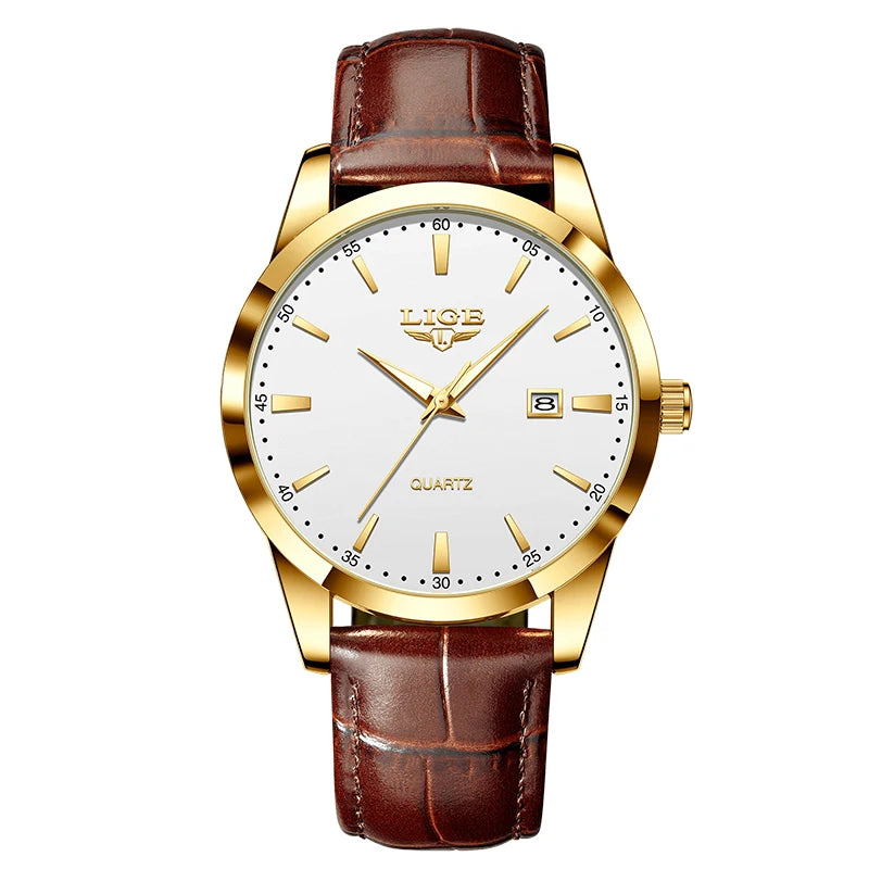 Relógio Vintage LIGE Moonphase